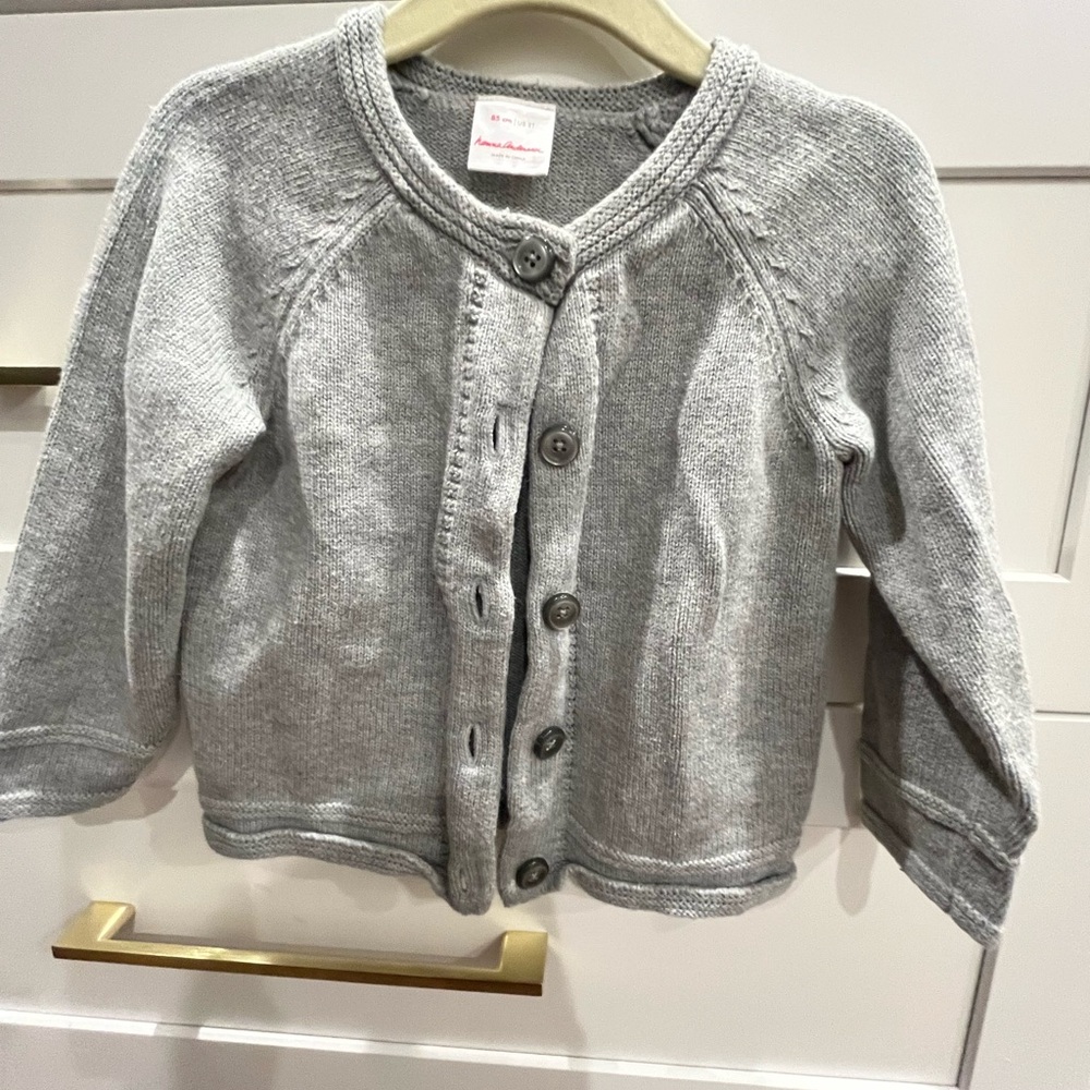 Hanna Andersson Gray Kids Cardigan